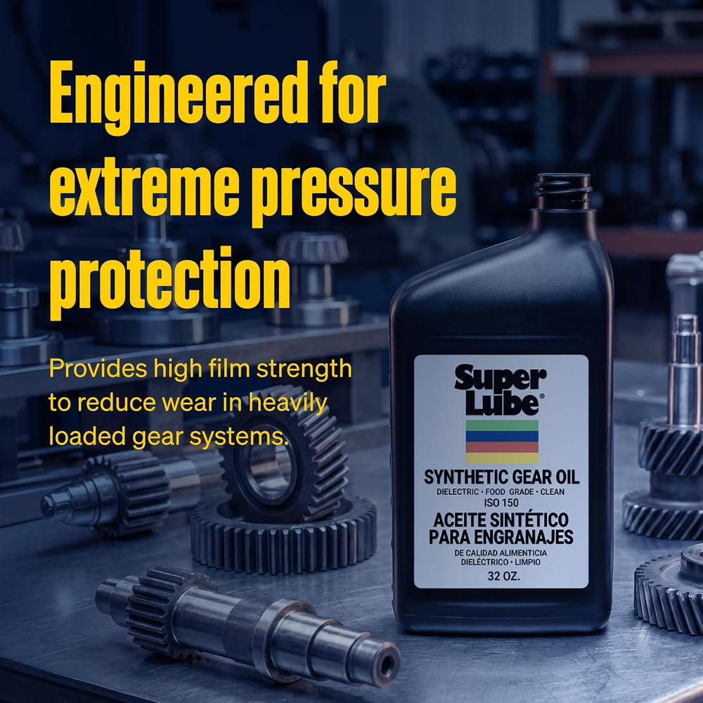 Super Lube Synthetic Gear Oil - Heavy Duty Synthetic Machinery Oil for Truck ...