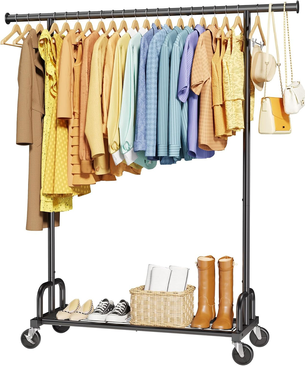 Sakugi Clothes Rack - Large-Capacity Clothing Racks for Hanging Clothes with ...