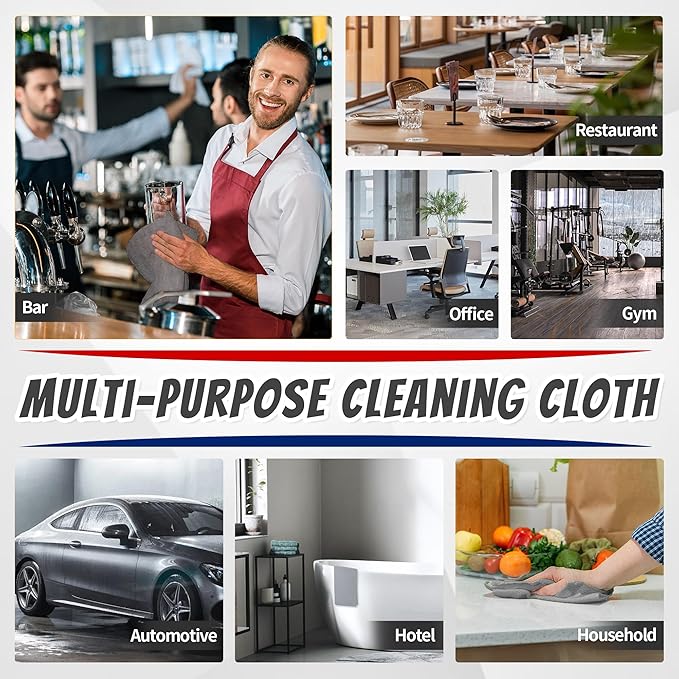 FIXSMITH Shop Towels, Microfiber Towels (Pack of 200)