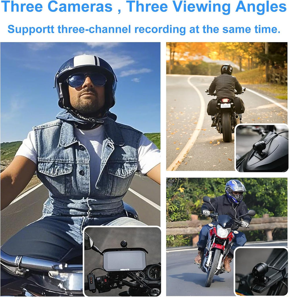 6.25" Motorcycle Carplay Screen with GPS NavigationSystem, Wireless Andr...