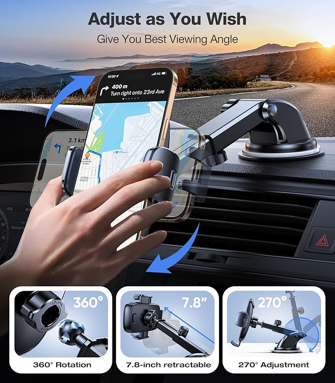 TORRAS 2025【Strongest Suction & Military-Grade】 Phone Holders