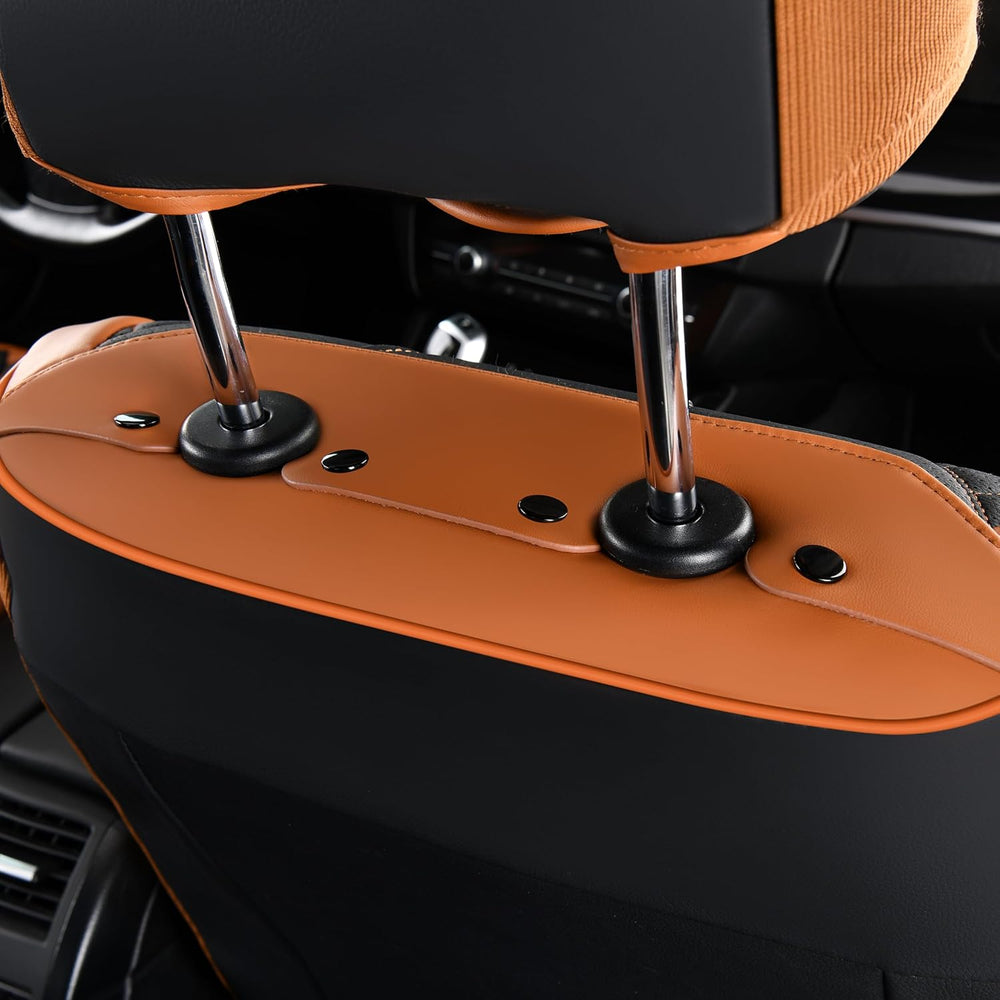 Leather Seat Covers for Cars Front Car Seat Cover Premium Automotive Seat Cov...