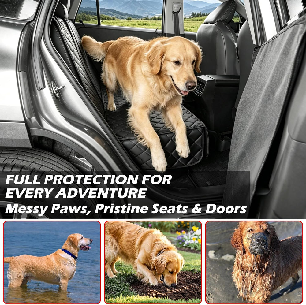Scratchproof Pet Bench Seat Covers and Door Cover for Cars, SUVs