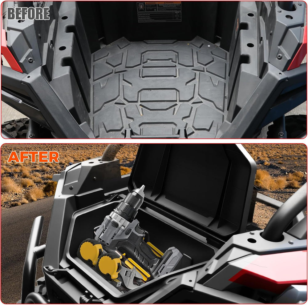 42QT Rear Cargo Box for Polaris RZR Turbo R/PRO S PRO XP 2020-2026 | Upgraded...
