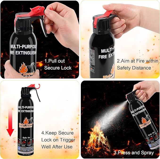 Fire Extinguisher for Home, 6 Pack Vehicle Fire Extinguishers