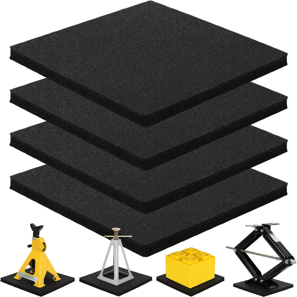 OULEME RV Leveling Block Flex Pads, 12โ Rubber Jack Pads, Anti-Vibration &...