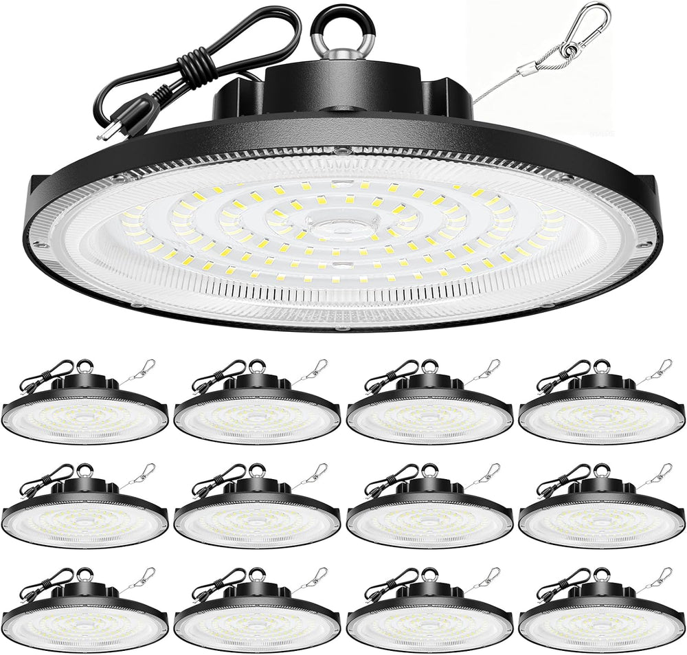 lvsdak 200W UFO LED High Bay Light 30000LM 5000K High Bay LED Shop Lights