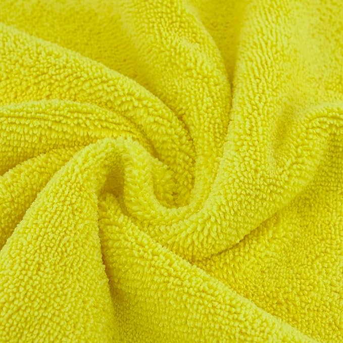 POLYTE Microfiber Cleaning Towel Ultrasonic Cut Edgeless (24 Pack)