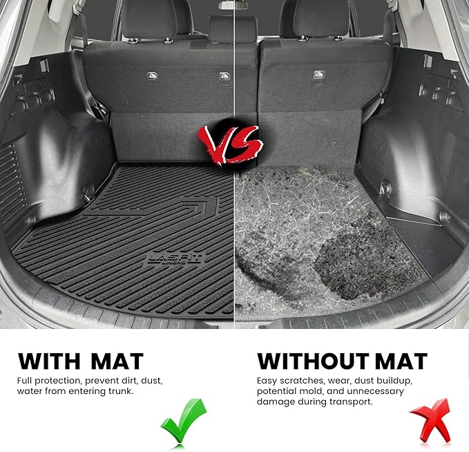 LASFIT Cargo Mat Fit for Toyota RAV4 2013-2018 TPE All Weather RAV4 Hybrid and