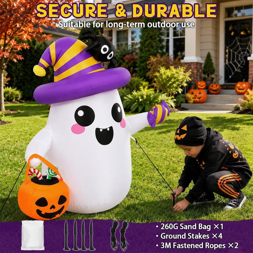 Halloween Inflatables Outdoor Decorations, 5FT Ghost Blow Up Yard Dรฉcor