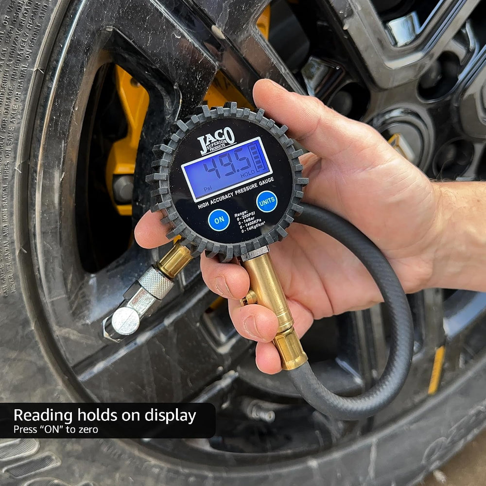 JACO Superior Products ElitePro Digital Tire Pressure Gauge - Professional Ac...