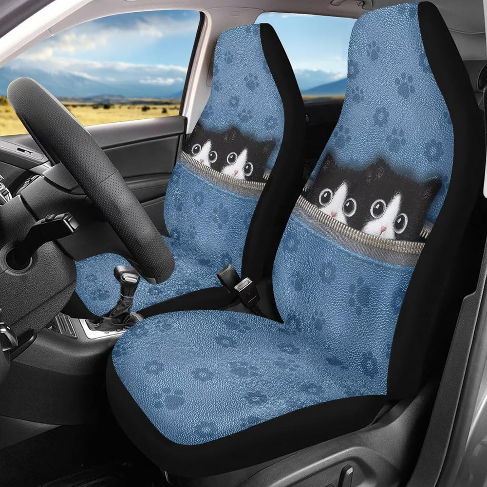 Poceacles Universal Car Seat Covers for Truck Sedan SUV 2 Packs, Automotive F...