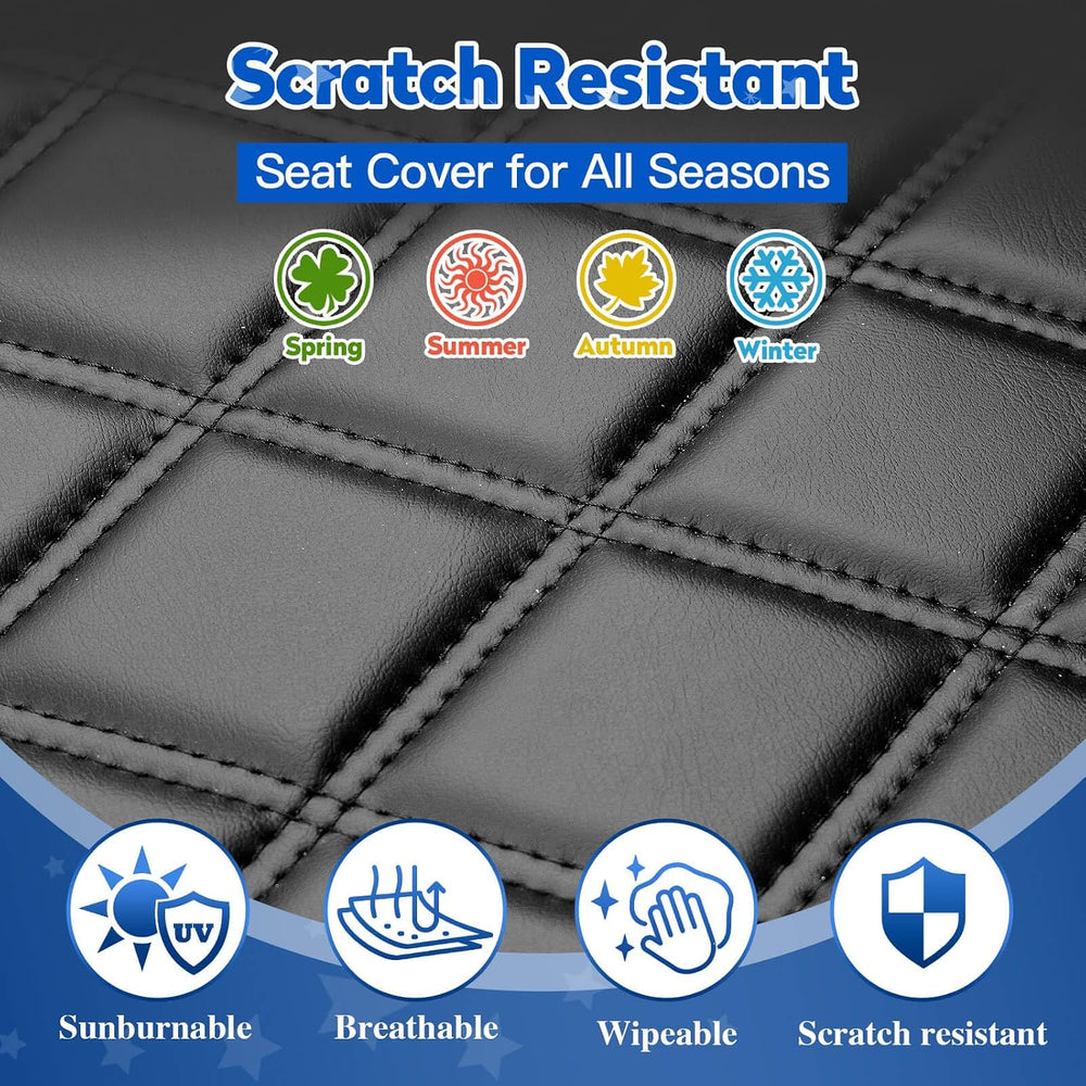 NOKINS Golf Cart Seat Covers 4 Piece Fits Club Car Precedent Standard Seat