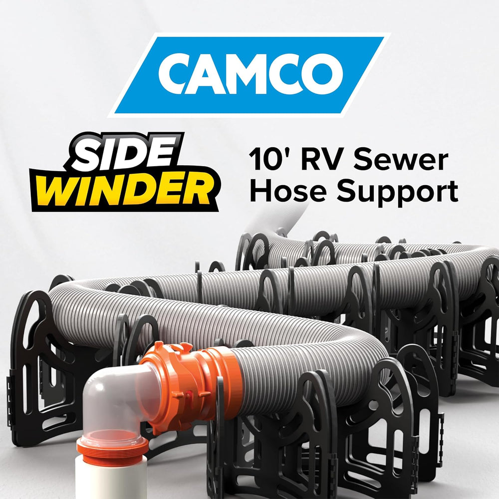 Camco Sidewinder 10-Ft RV Sewer Hose Support w/ Carry Handle