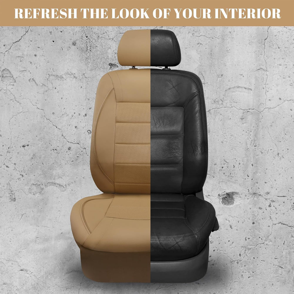 CAR PASS Piping Leather Seat Cover,Universal FIT with Composite Sponge Inside...
