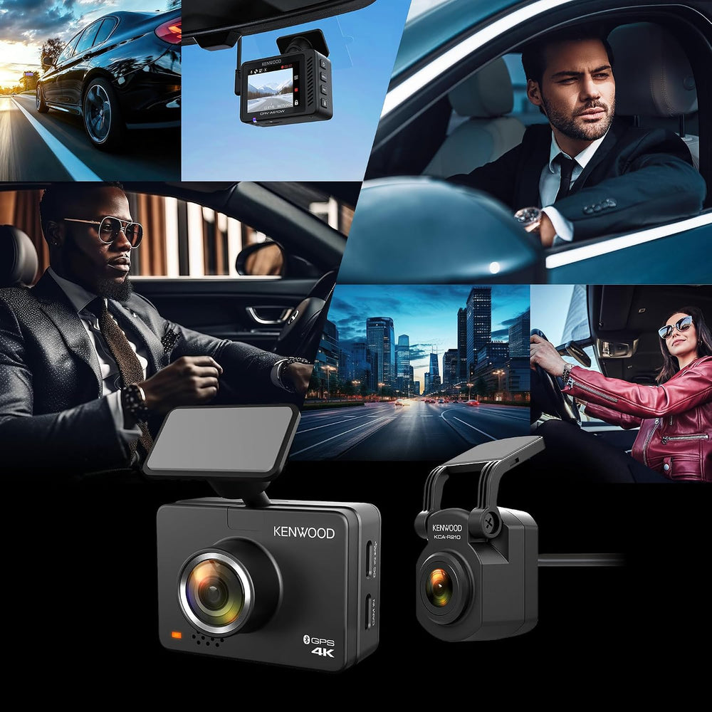 KENWOOD DRV-A610WDP Dash Cam Front and Rear with GPS, 4K/2K Dash Camera for C...