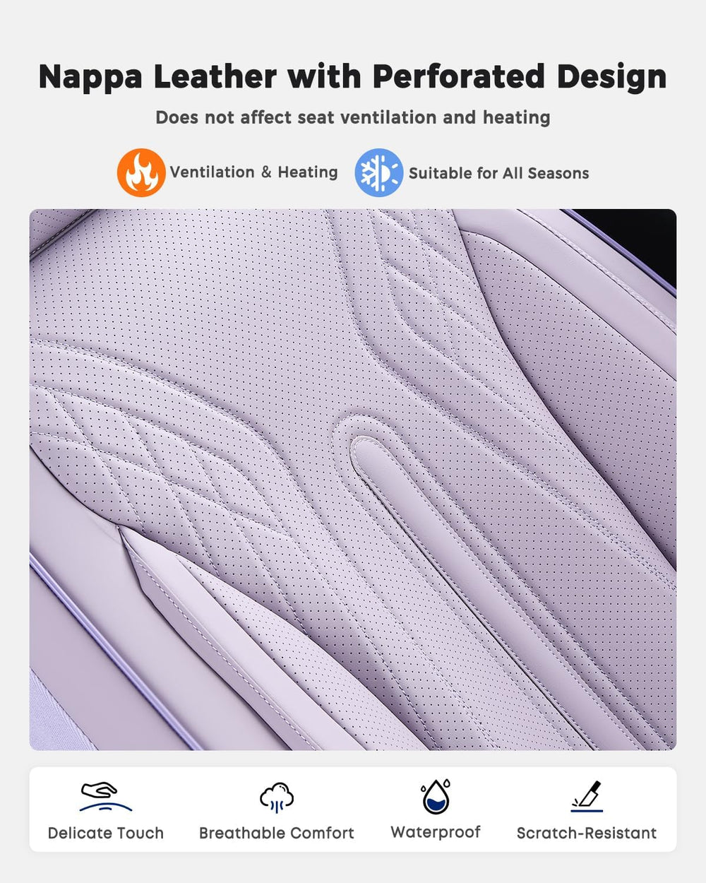 Huidasource Seat Covers Full Set, Universal Fit for Most Cars SUVs Trucks