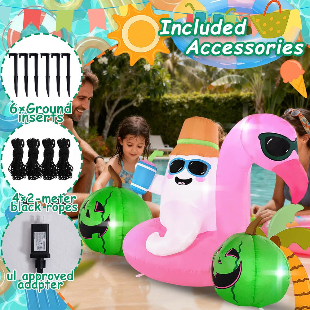 6FT Elf Firebird Swimming Ring is an Outdoor Inflatable Decoration with Built...