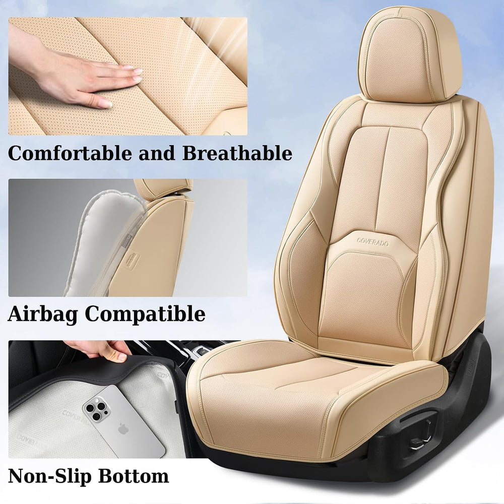 Coverado Seat Covers, Leather Seat Covers Front Seat, Luxury Car Seat Covers ...