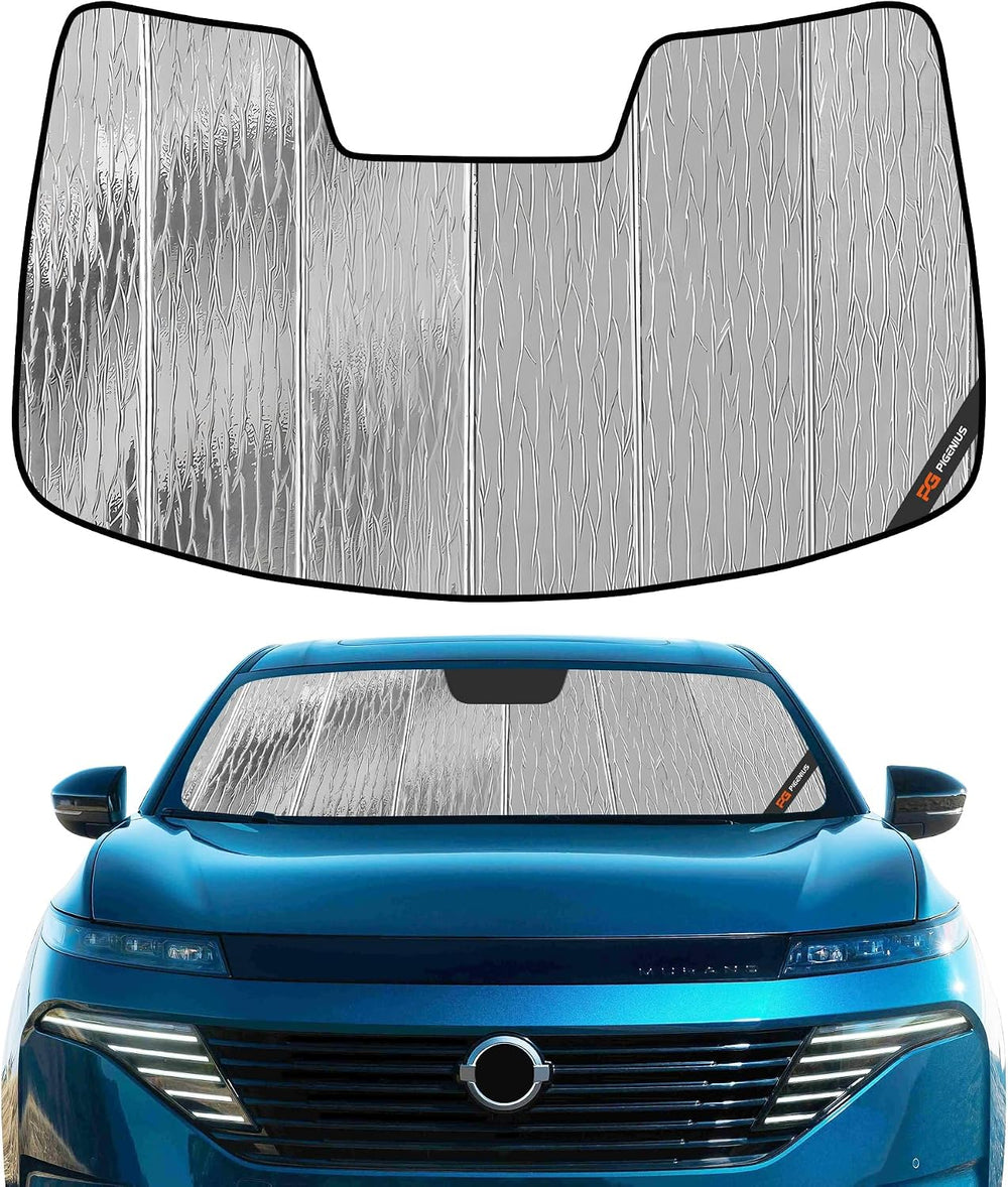 Pigenius Windshield Sun Shade for Nissan Murano 2025-2026, Reversible Silver/...
