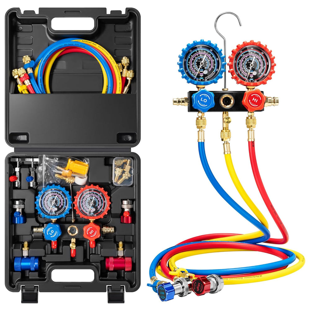 VIVOHOME HVAC Manifold Gauge Set for R134a R1234yf R454B R410a R32