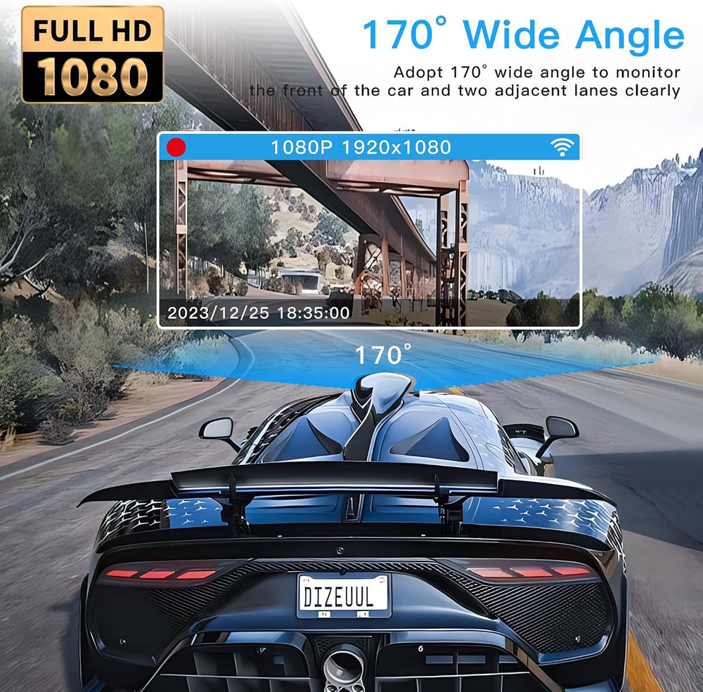 5 Channel Dash Cam 360° View with 5G WiFi & APP Control