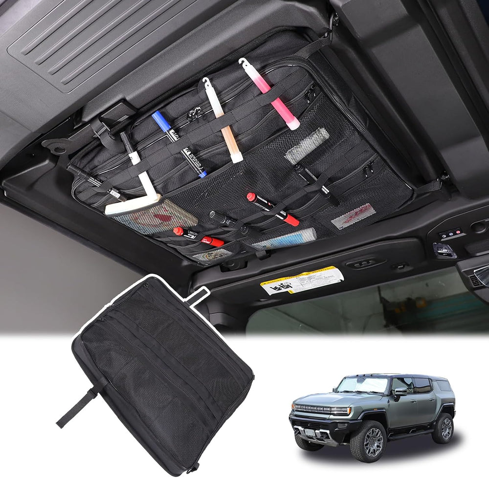 Roof Organizer Bag Storage for Hummer EV Accessories Sunroof Rooftop Panel Wa...