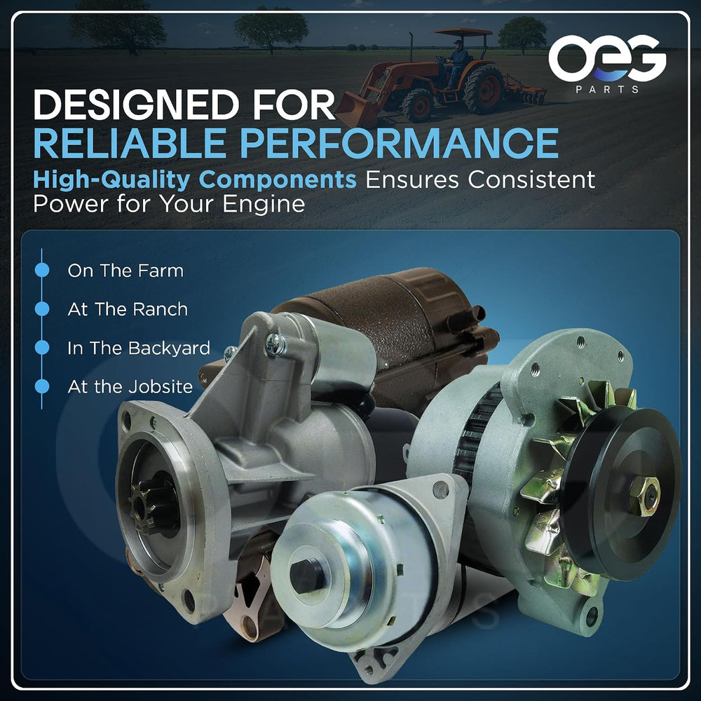 OEG Parts New Alternator Compatible With Ford Tractor 2310 2600 2610 2810 291...