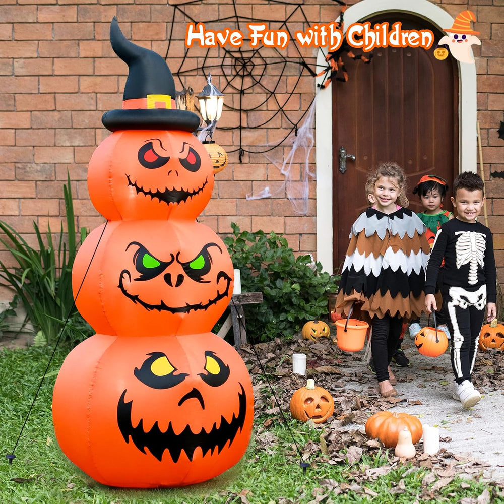 6 FT Halloween Inflatable Pumpkins Outdoor Yard Decorations, Blow up Pumpkins...