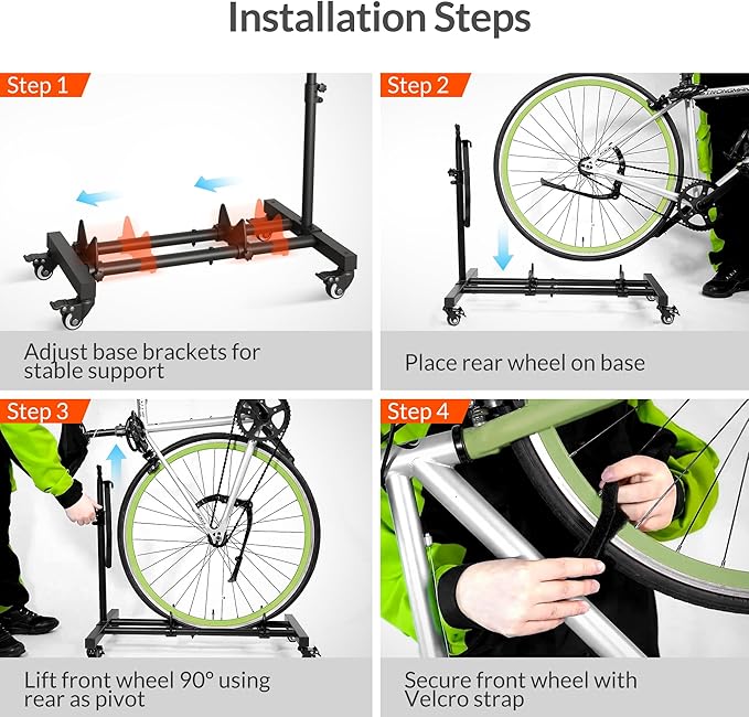 Vertical Bike Stand, Freestanding Indoor Bike Storage Rack Upright Bicycle