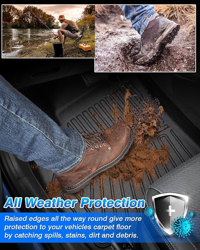 Cartist Floor Mats Fit for 2014-2018 Chevy Silverado & GMC Sierra 1500 Crew