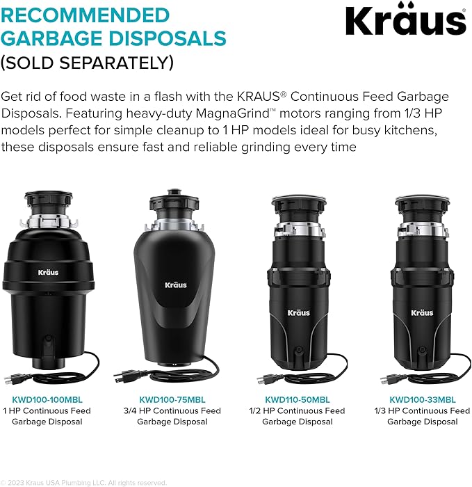 KRAUS Kore 28-Inch Undermount Workstation 16 Gauge Single Bowl Stainless Steel