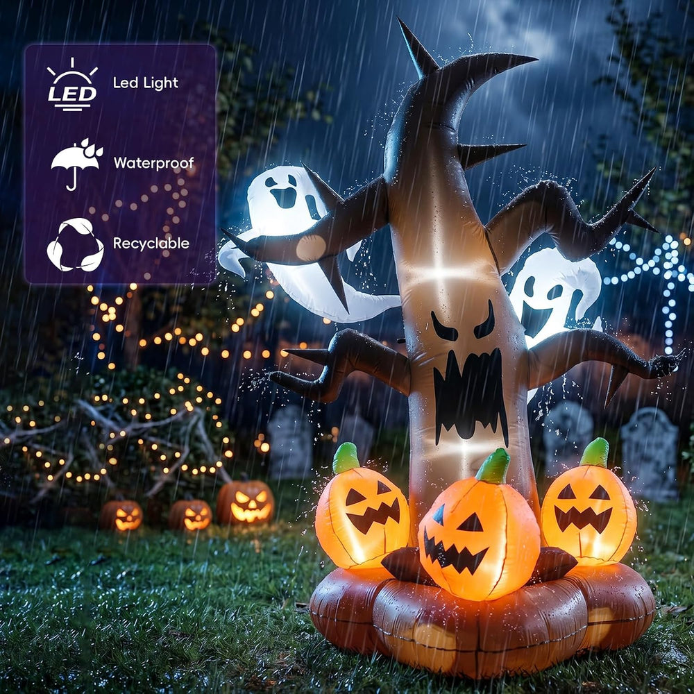 8ft Halloween Horror Tree Inflatable Decoration Outdoor