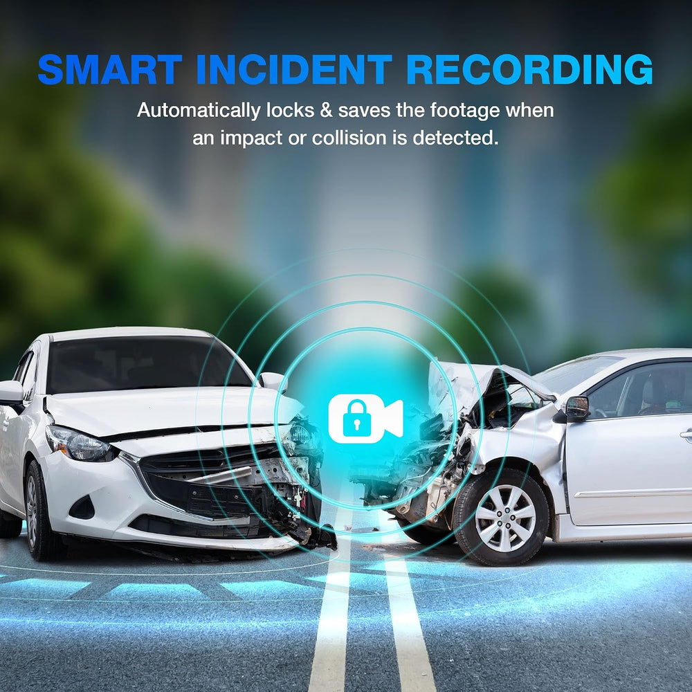 Type S T200 2K Dash Cam Front & Rear with ADAS, Collision & Lane Warning