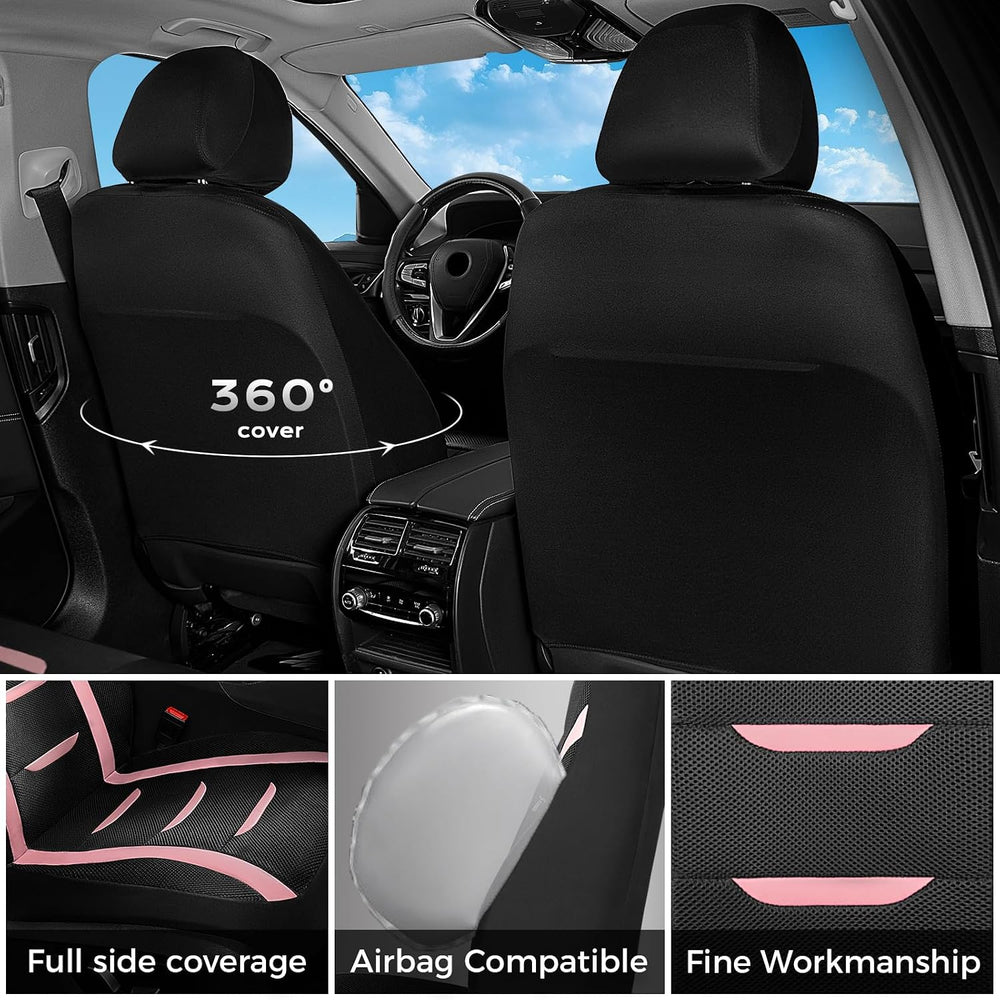 Front Car Seat Covers Breathable Automotive Seat Covers Car Seat Protectors 2...