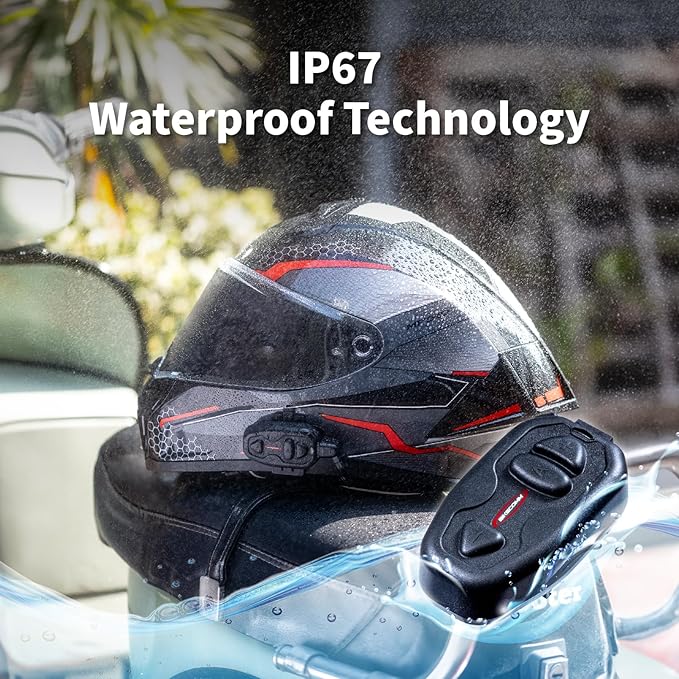 Salut Motorcycle Bluetooth Intercom Headset