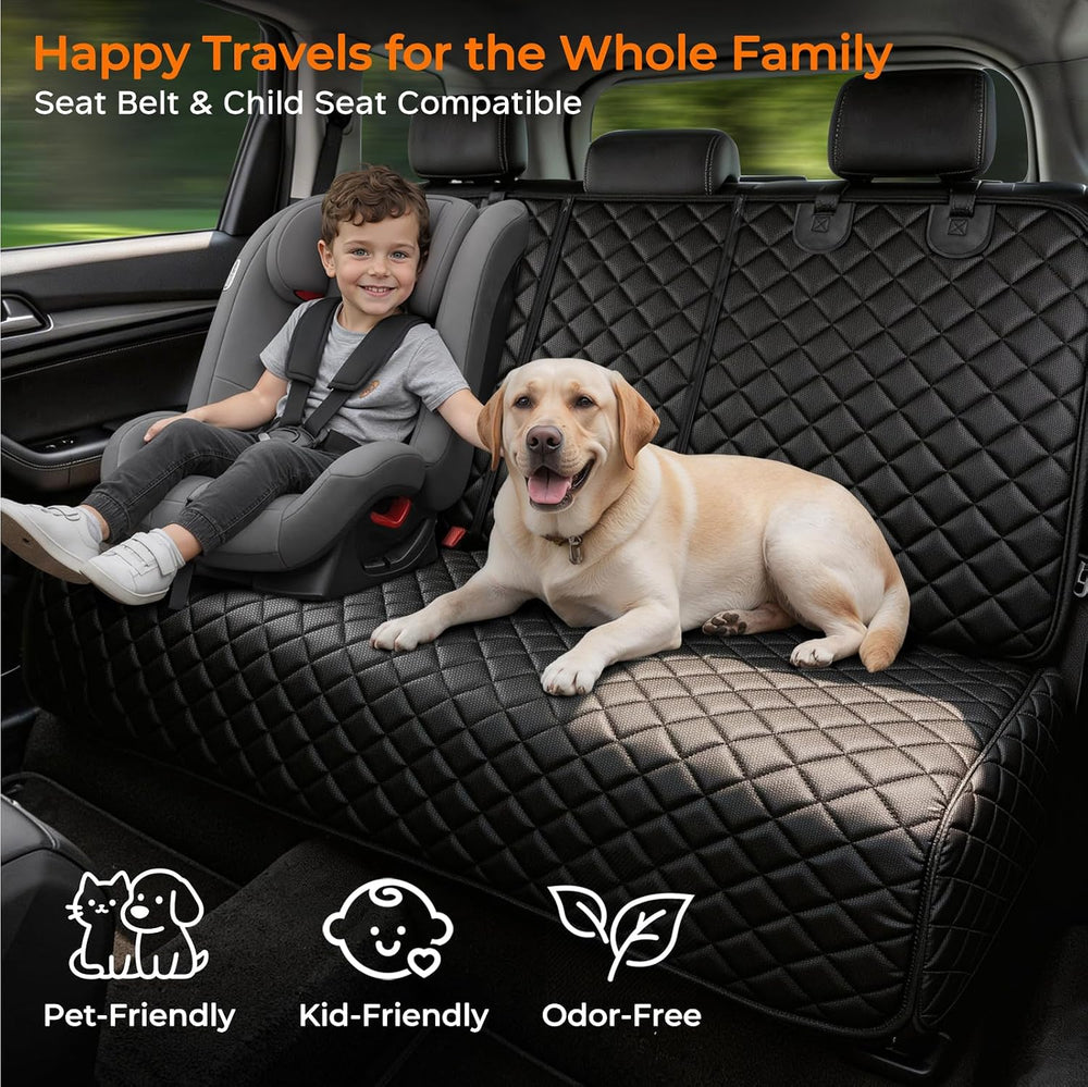 URPOWER Dog Car Seat Cover for Back Seat, Waterproof Car Seat Protector