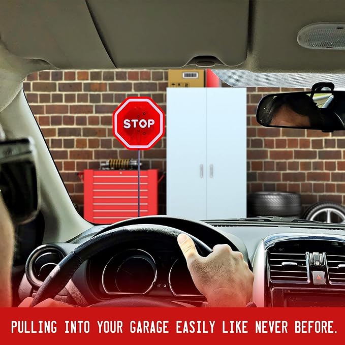 Andalus Brands Flashing LED Stop Sign Garage Parking Assistant System | Bumpe...