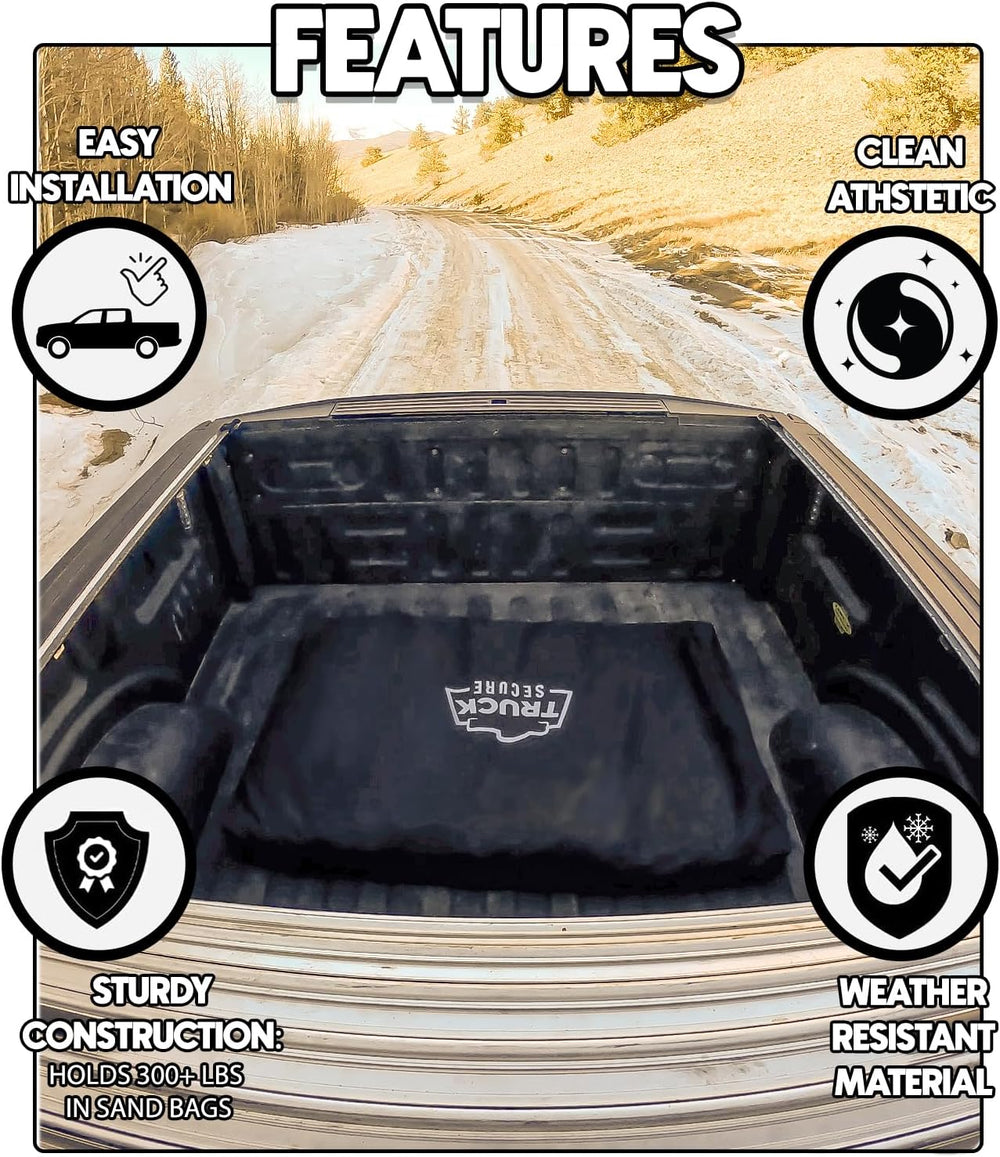 Truck Secure Truck Bed Weight Organizer - Traction System, Holds 350+ lbs