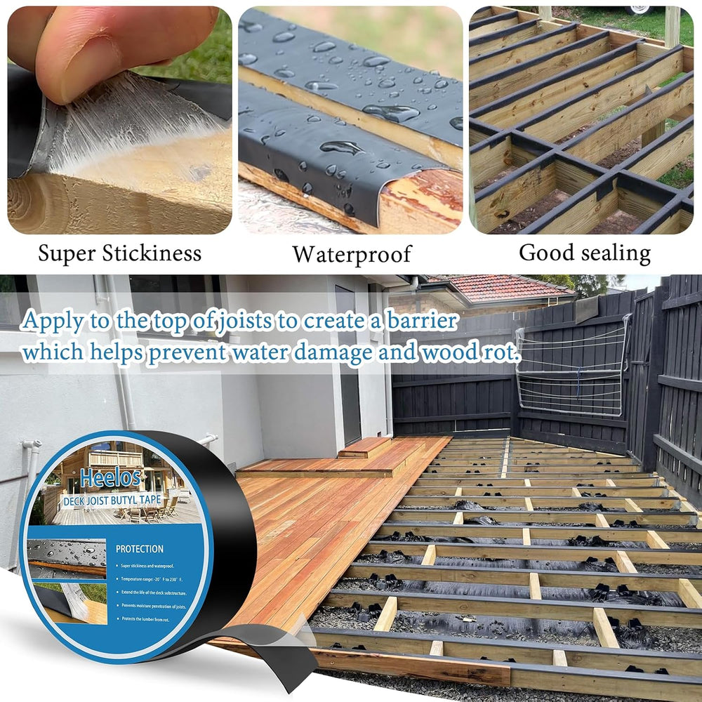 Joist Tape for Decking 2''ร50',10 Pack Weather-Resistant Deck Joi...