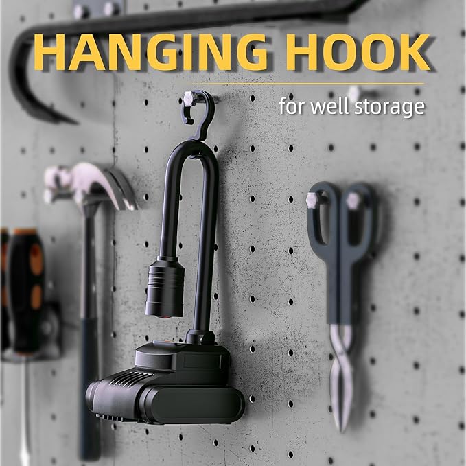 LED Work Light, 5000mAh Magnetic Gooseneck Light Rechargeable, 2000 Lumen