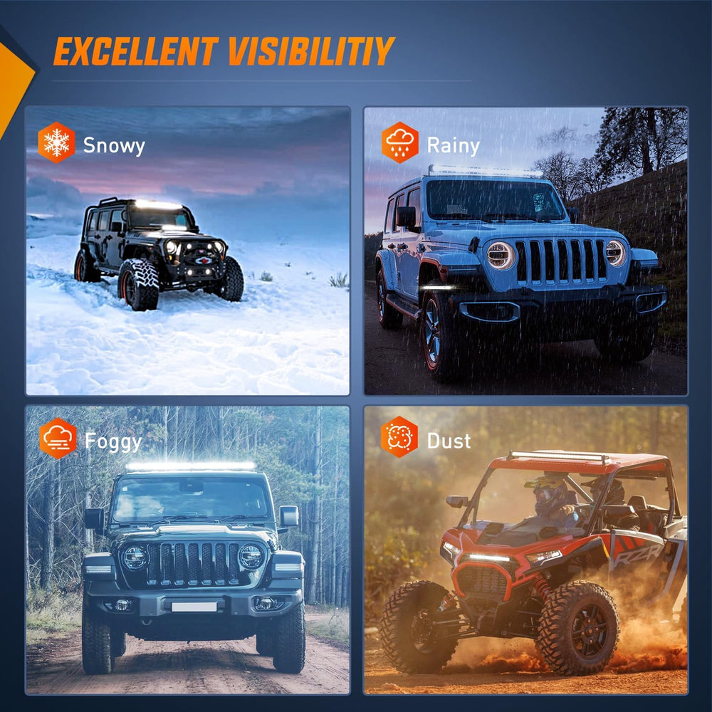 Nilight Slim LED Light Bar 40 Inch 104LED Single Row Spot Flood Combo Fog Lig...