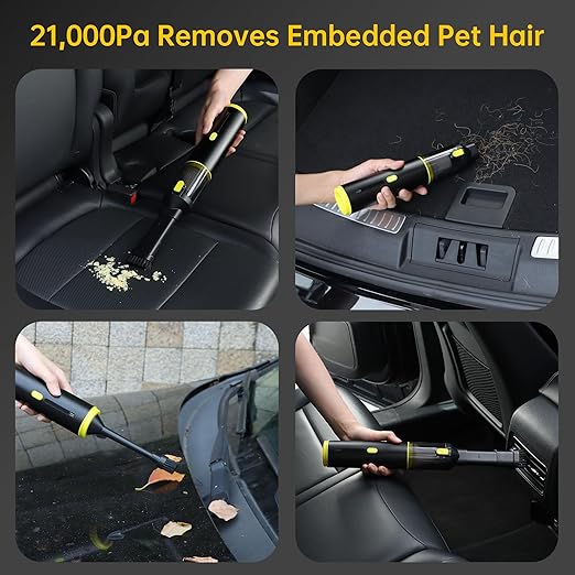 Cros 4-in-1 Mini Cordless Vacuum Cleaner, 21kPa Powerful Suction, Portable