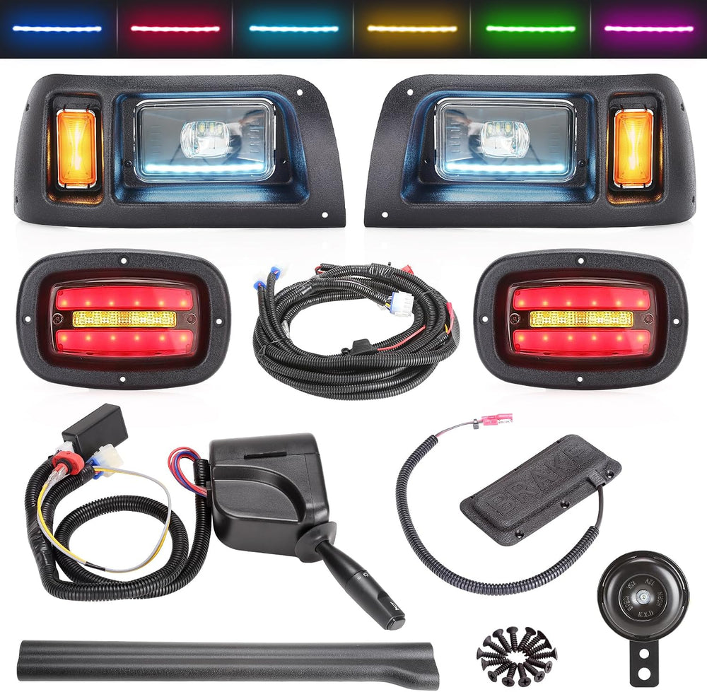 10L0L Deluxe Golf Cart Light Kit for Club Car DS 12V-60V