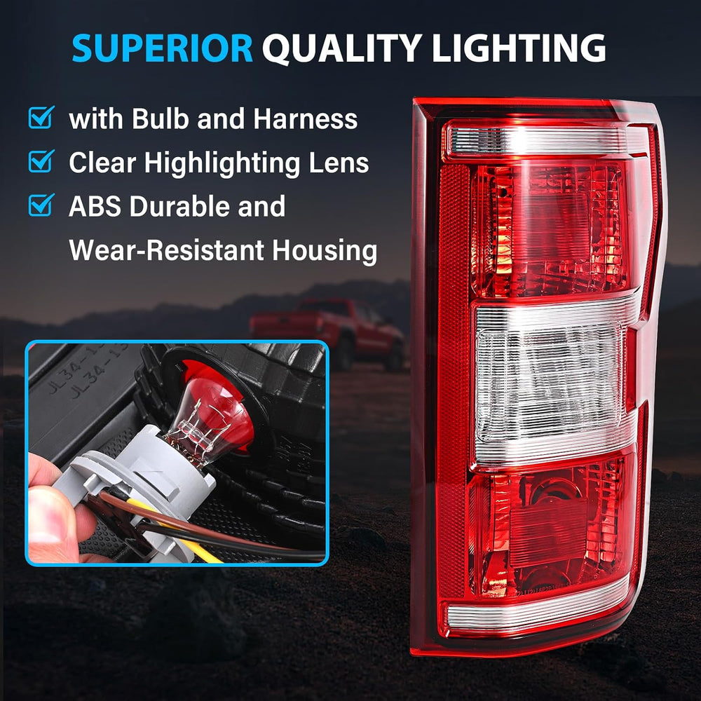Tail Lights Assembly Compatible with 2018 2019 2020 Ford F-150 Right Passenge...