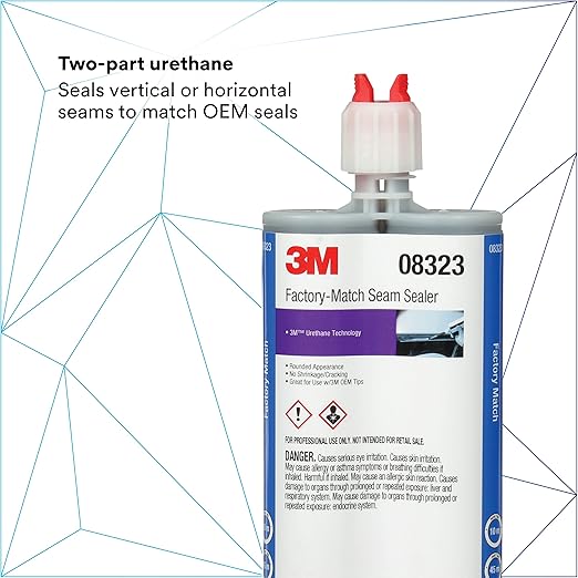 3M Factory-Match Seam Sealer, Medium/High Viscosity Urethane, 200 mL/6.75 fl oz