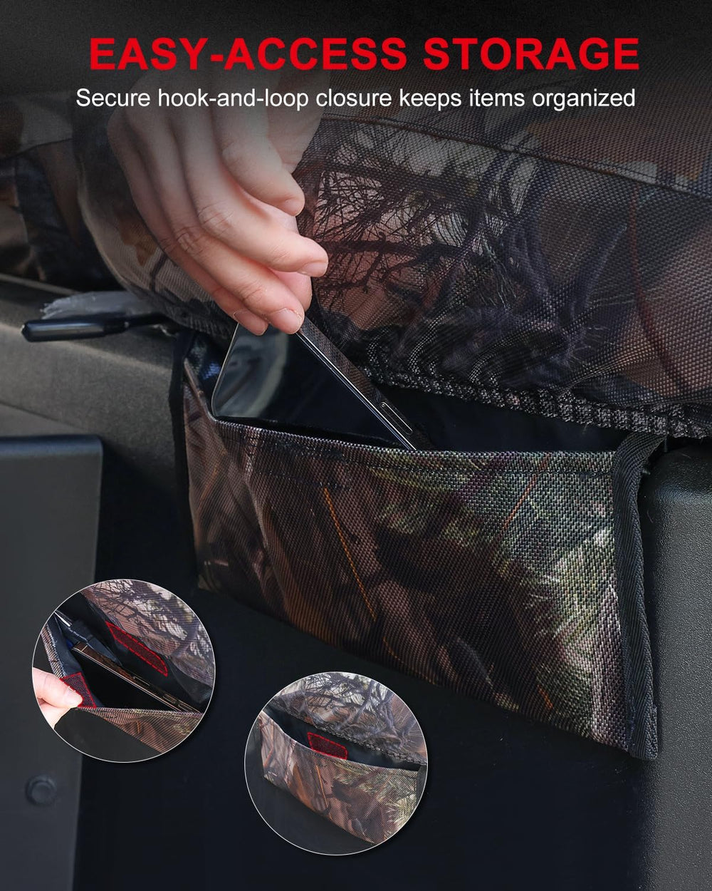 UTV Seat Covers Compatible with Polaris Ranger Crew 1000 Premium 2020โ2025 an...