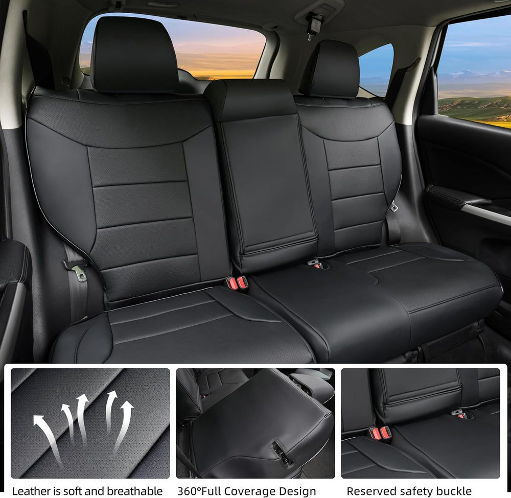 Lolcar CRV Seat Covers Custom Fit for Honda CRV 2015 2016 Full Set Car Seat C...