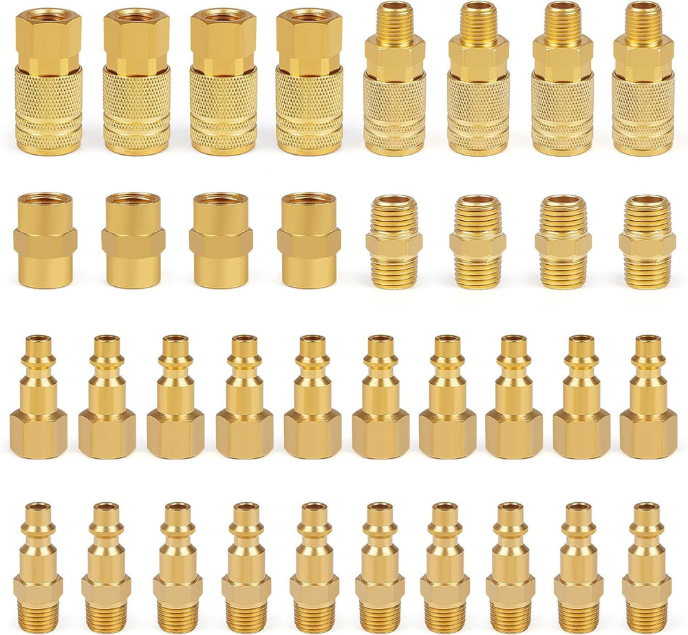 Industrial Air Coupling,1/4" NPT Plug and Air Hose Coulper,and FNPT Plug...