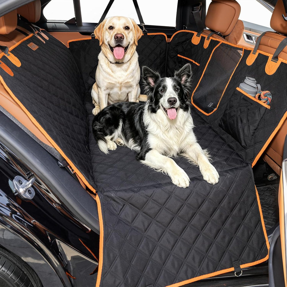 Hard Bottom Car Seat Cover for Dogs, Back Seat Extender for Car